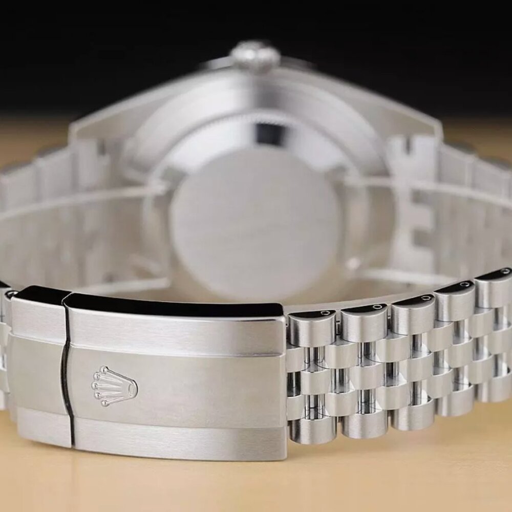 ROLEX MEN'S DATEJUST 41MM RHODIUM GRAY WITH CARD - Picture 4 of 6